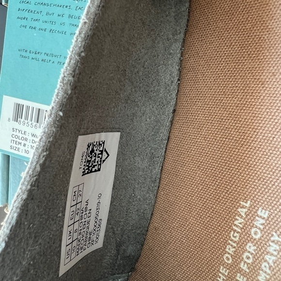 TOMS Palma Drizzle Grey Suede Slip On - Picture 9 of 14